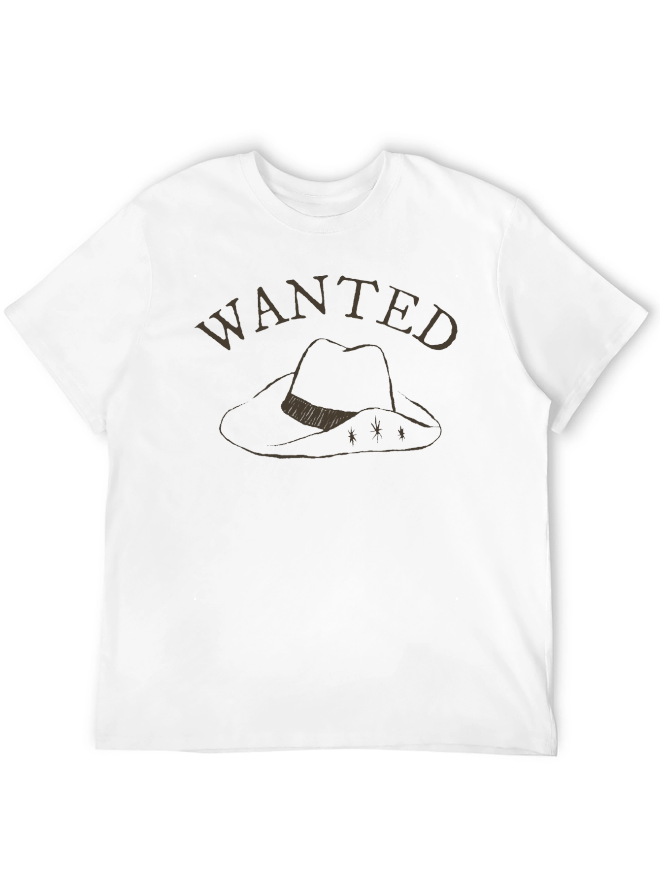 Wanted Cowboy Hat Graphic Tee - Black