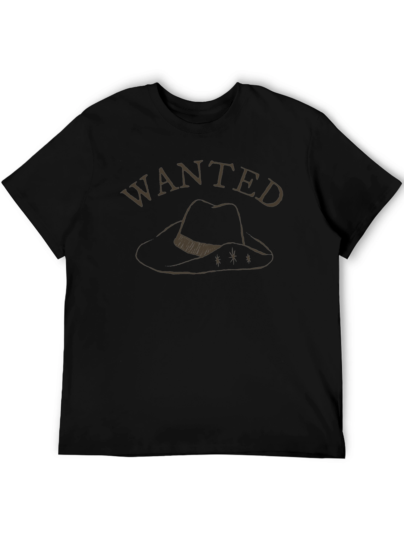 Wanted Cowboy Hat Graphic Tee - Black