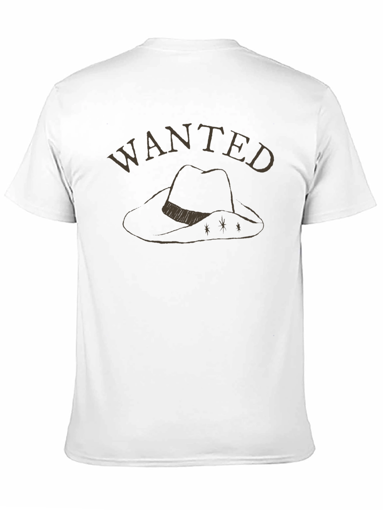 Wanted Cowboy Hat Graphic Tee - Black