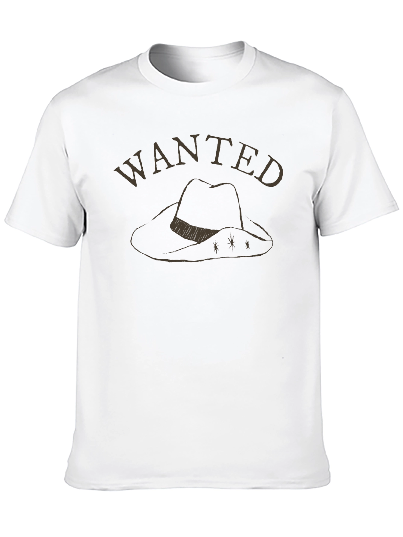 Wanted Cowboy Hat Graphic Tee - Black