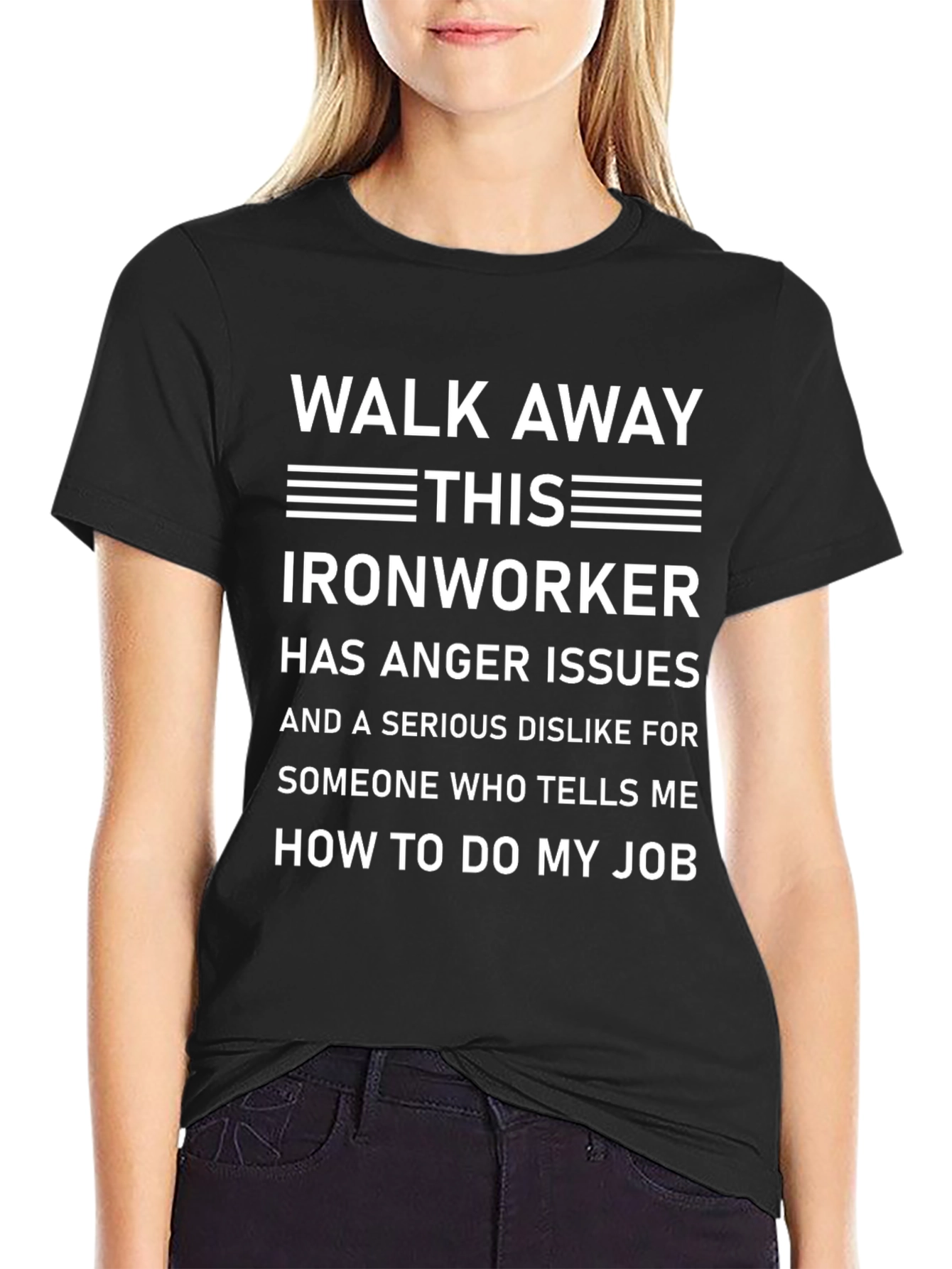 Walk Away Ironworker T-Shirt - Anger Issues Tee