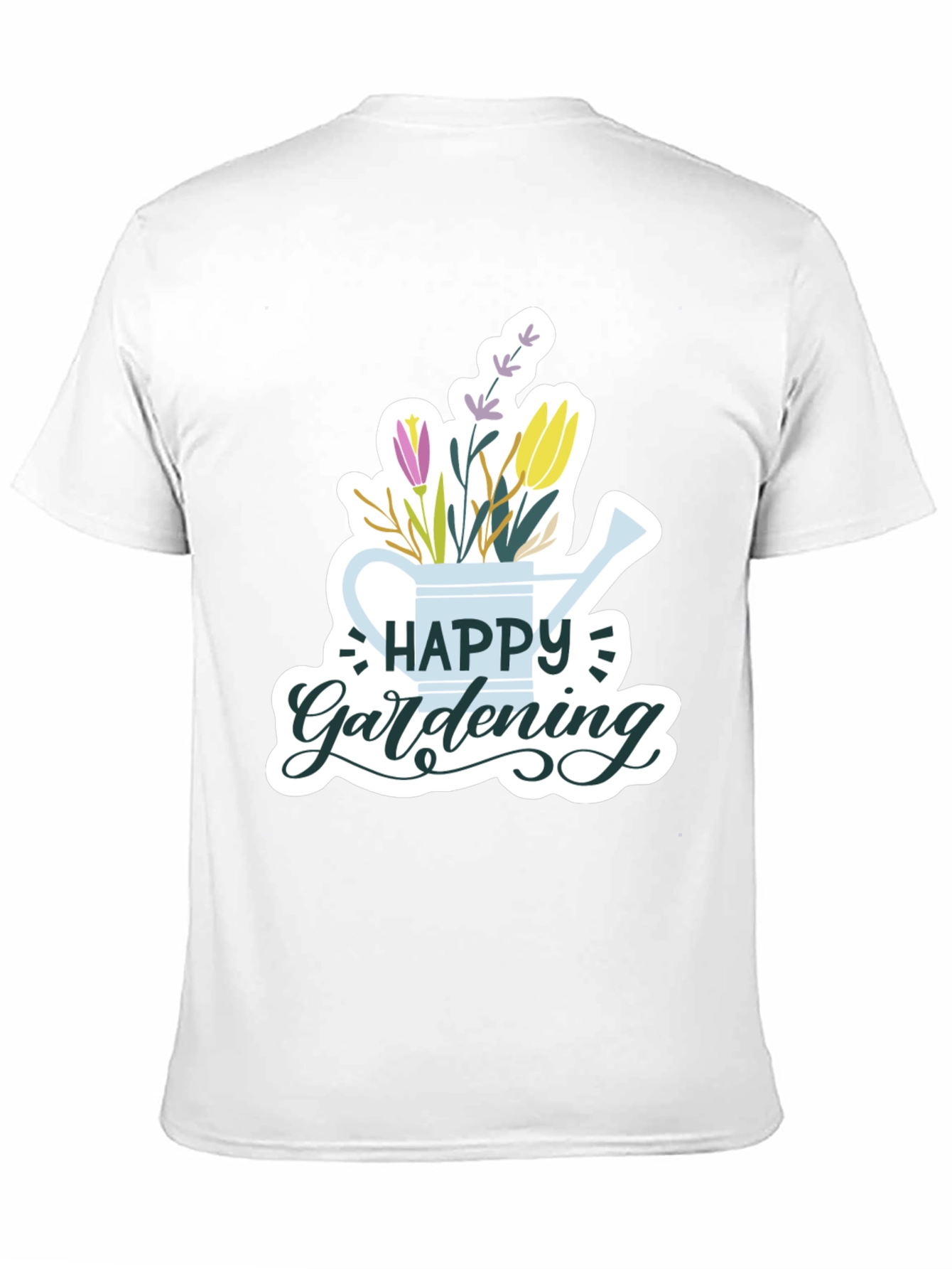 Happy Gardening Black T-Shirt