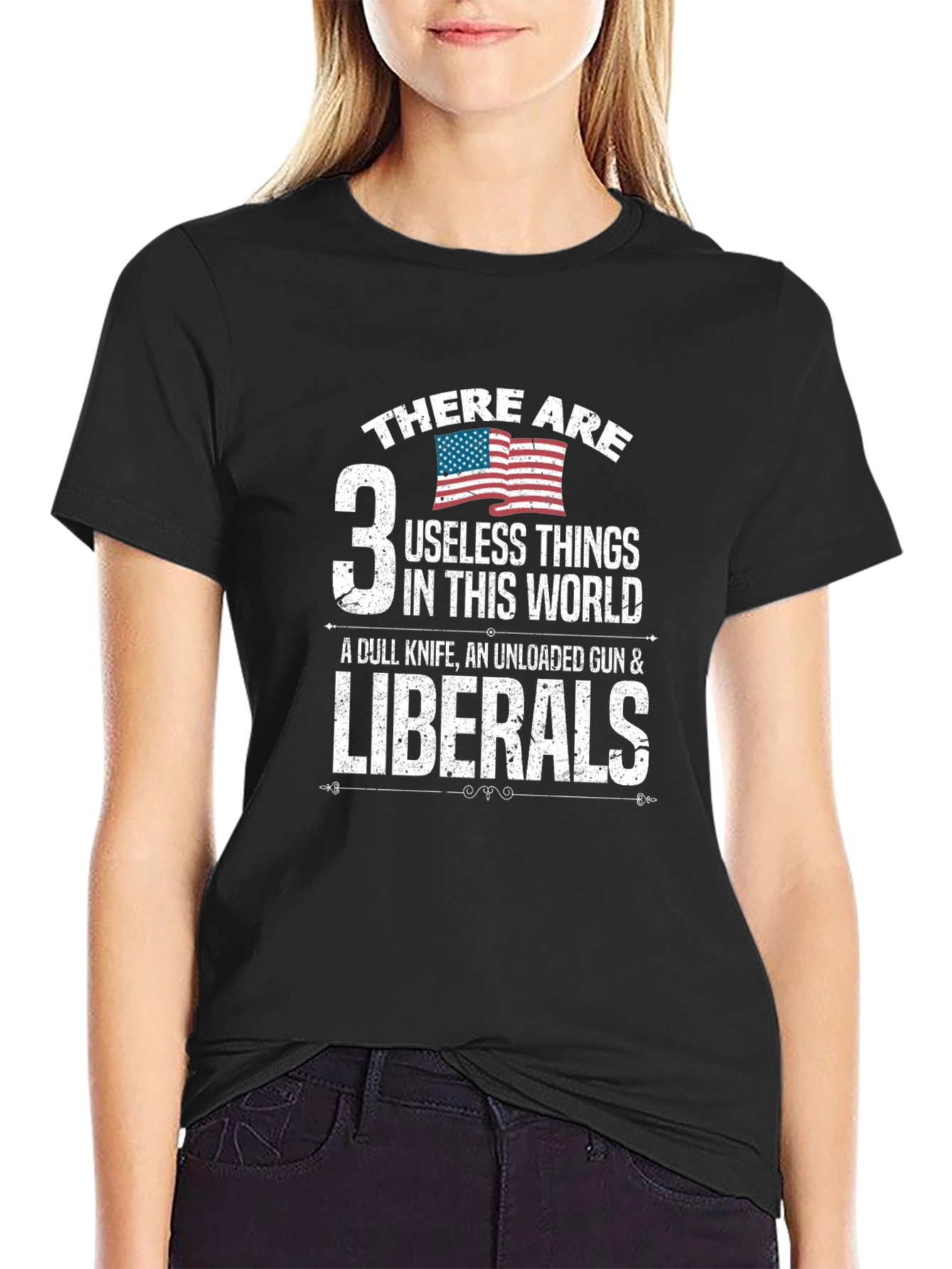 3 Useless Things Funny Political T-Shirt