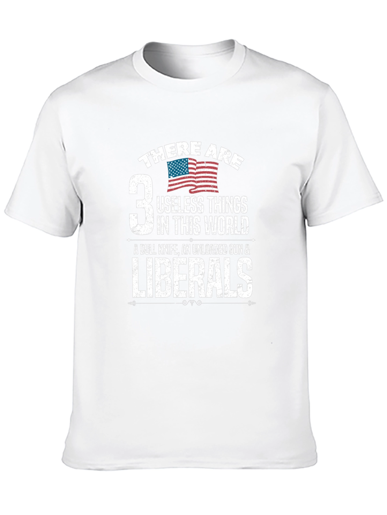3 Useless Things Funny Political T-Shirt