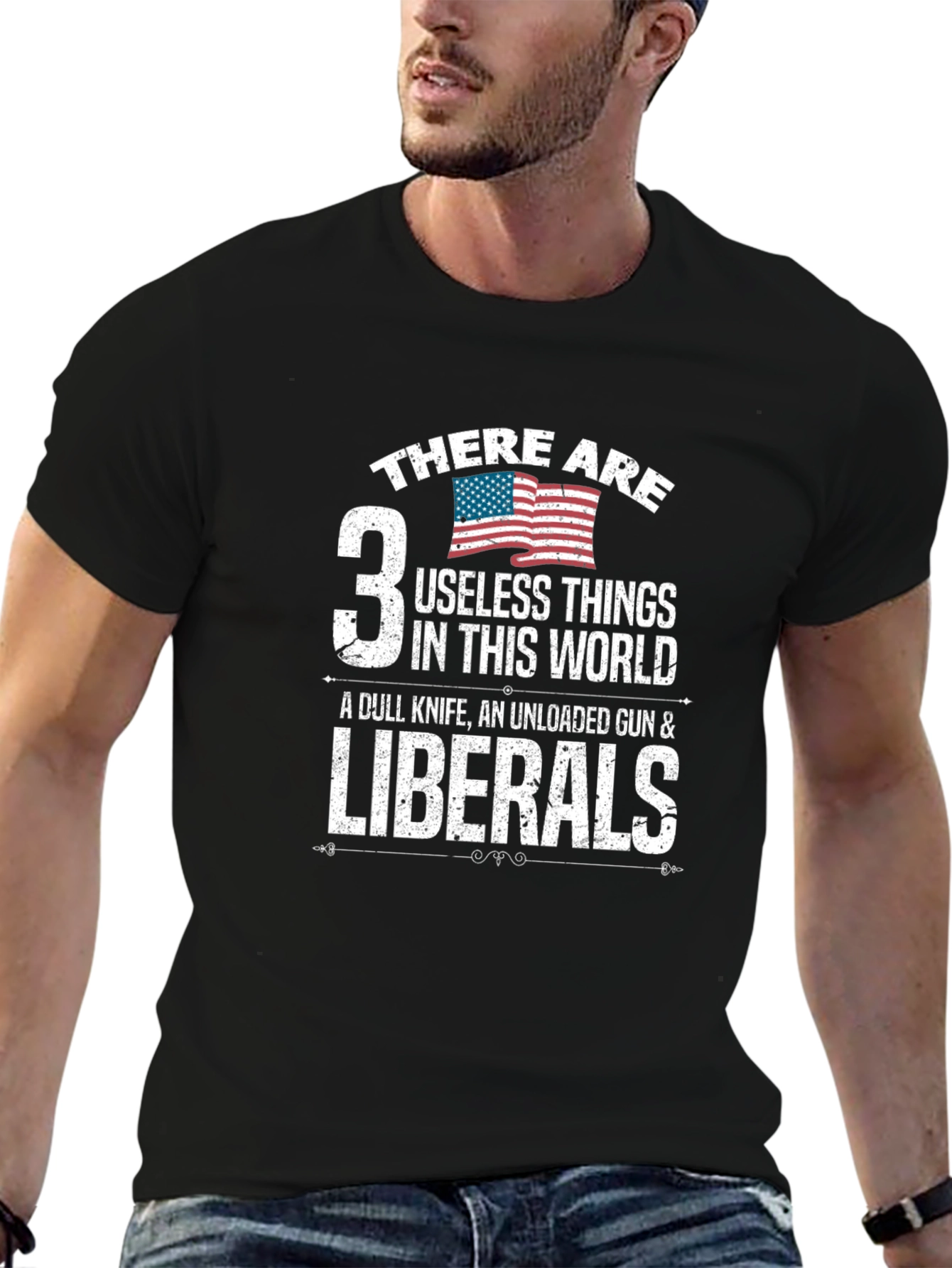 3 Useless Things Funny Political T-Shirt