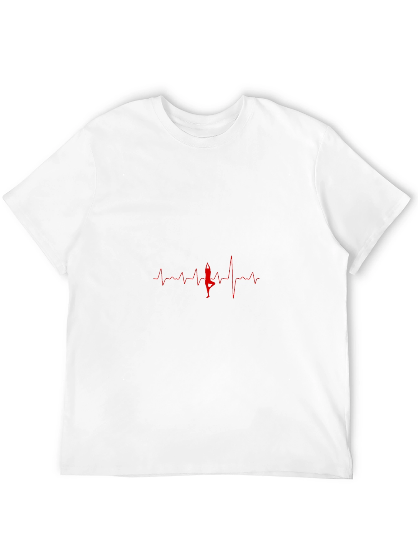 Yoga Heartbeat Graphic Tee - Black