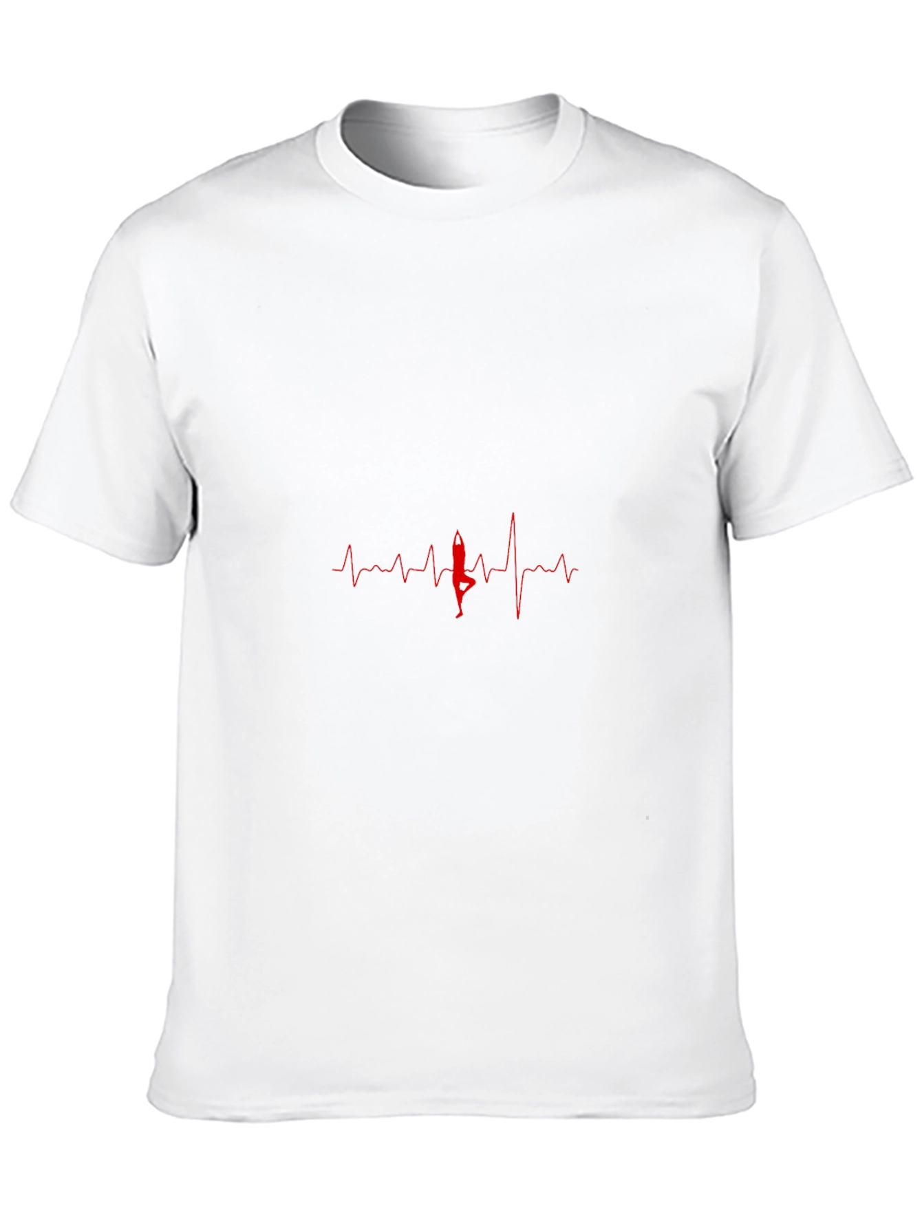 Yoga Heartbeat Graphic Tee - Black