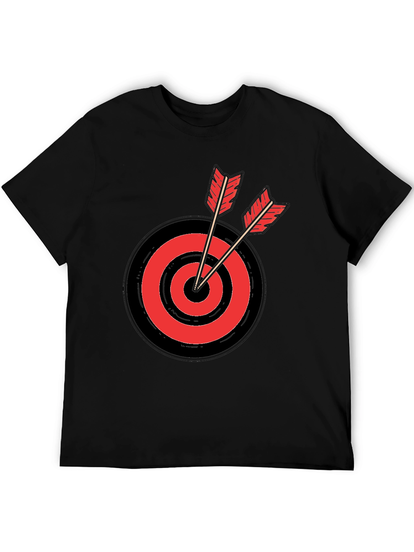 Target Practice Tee - Black Cotton T-Shirt