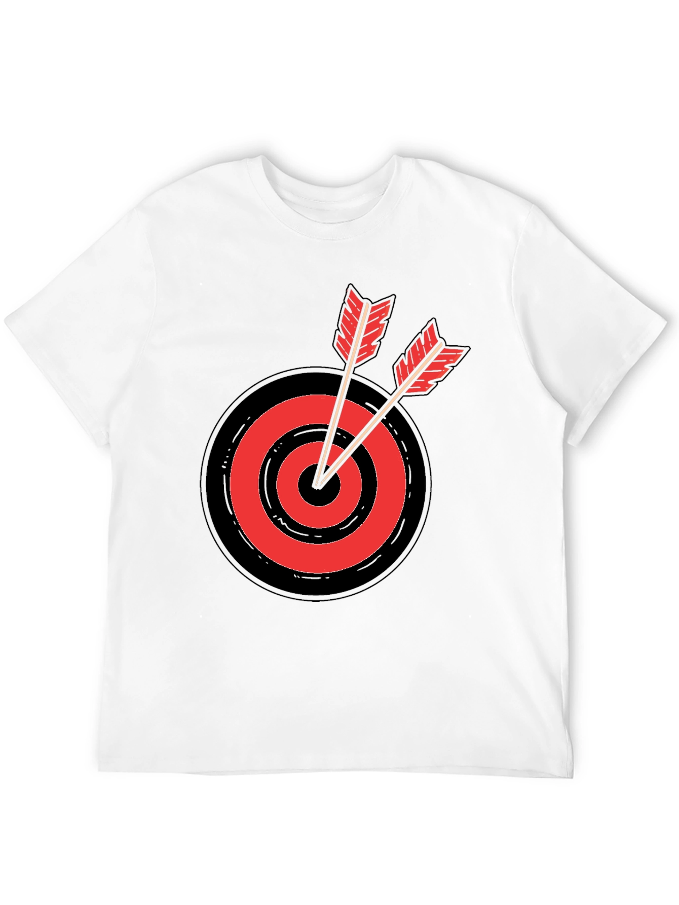 Target Practice Tee - Black Cotton T-Shirt