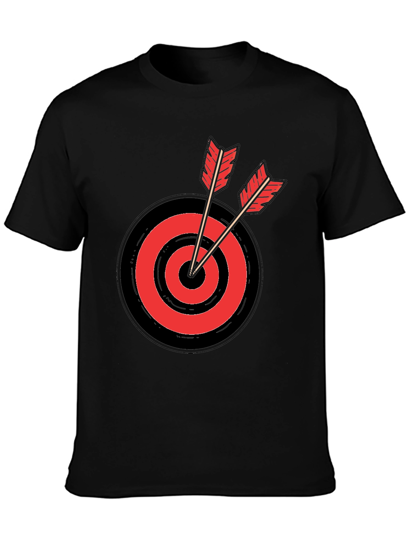Target Practice Tee - Black Cotton T-Shirt