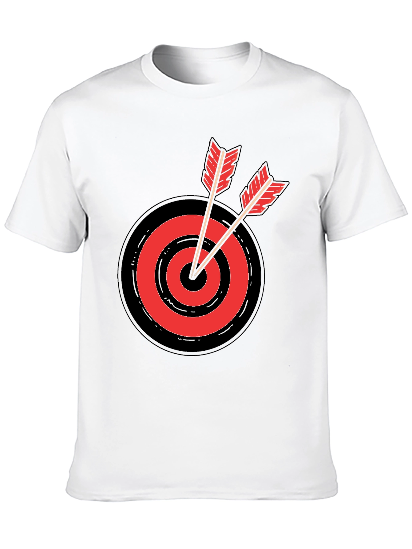 Target Practice Tee - Black Cotton T-Shirt