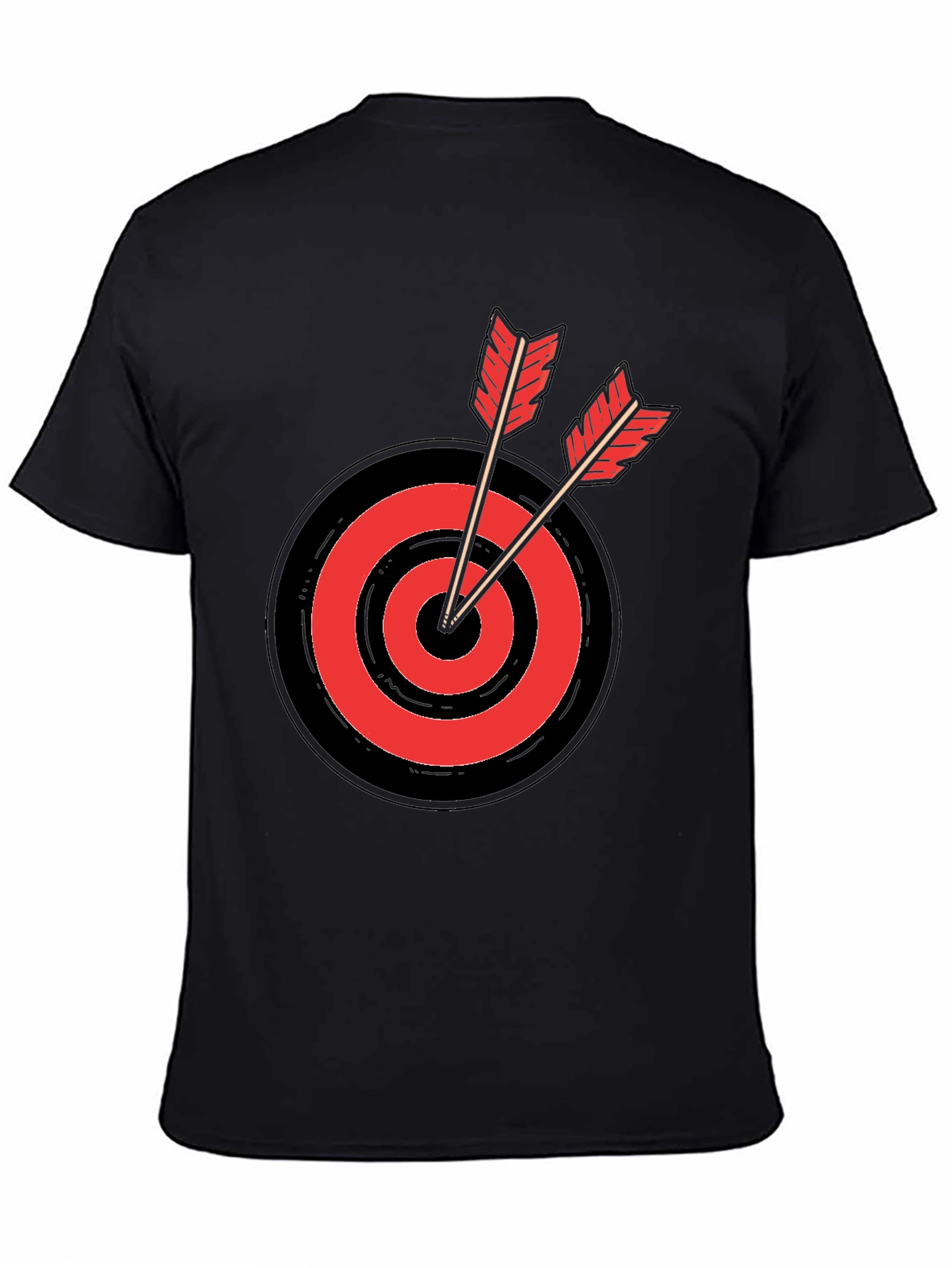 Target Practice Tee - Black Cotton T-Shirt