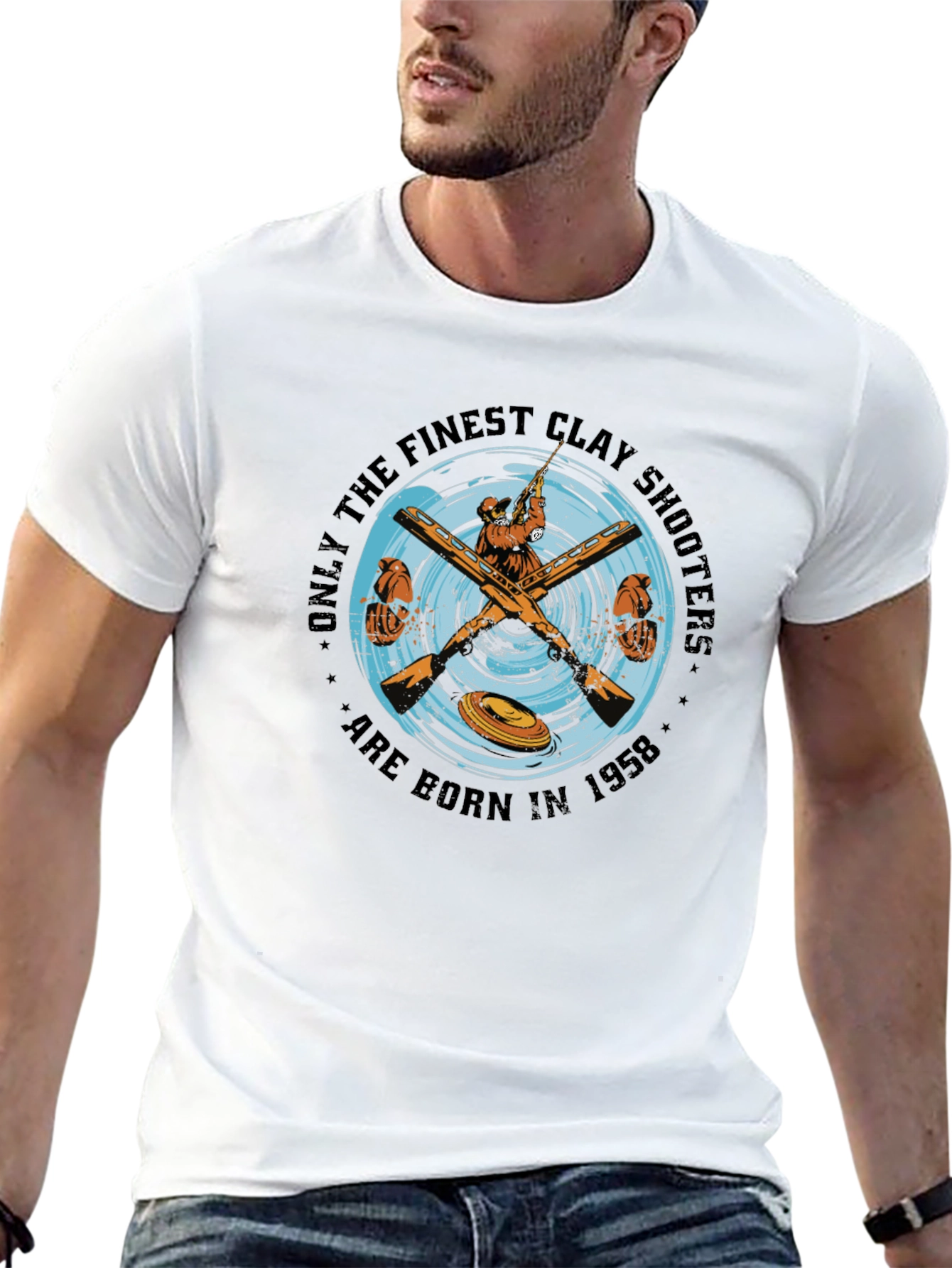 Finest Clay Shooters T-Shirt - Born in 1958