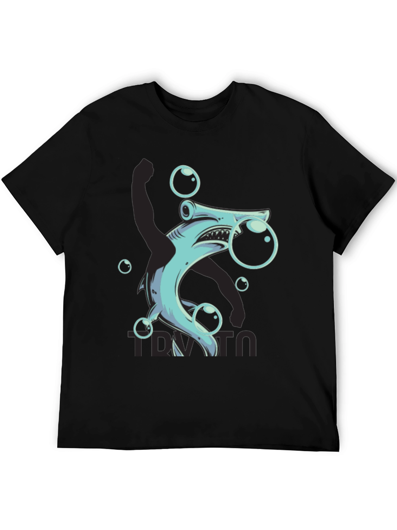 Hammerhead Shark Bubble T-Shirt - Funny Ocean Tee