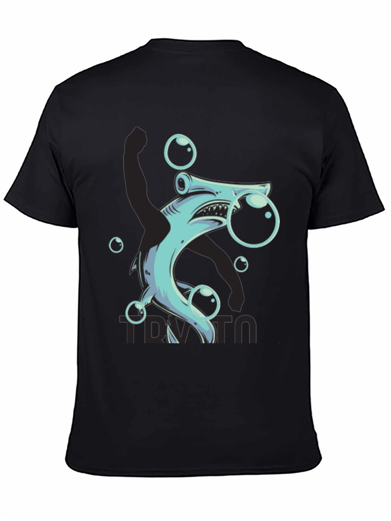 Hammerhead Shark Bubble T-Shirt - Funny Ocean Tee