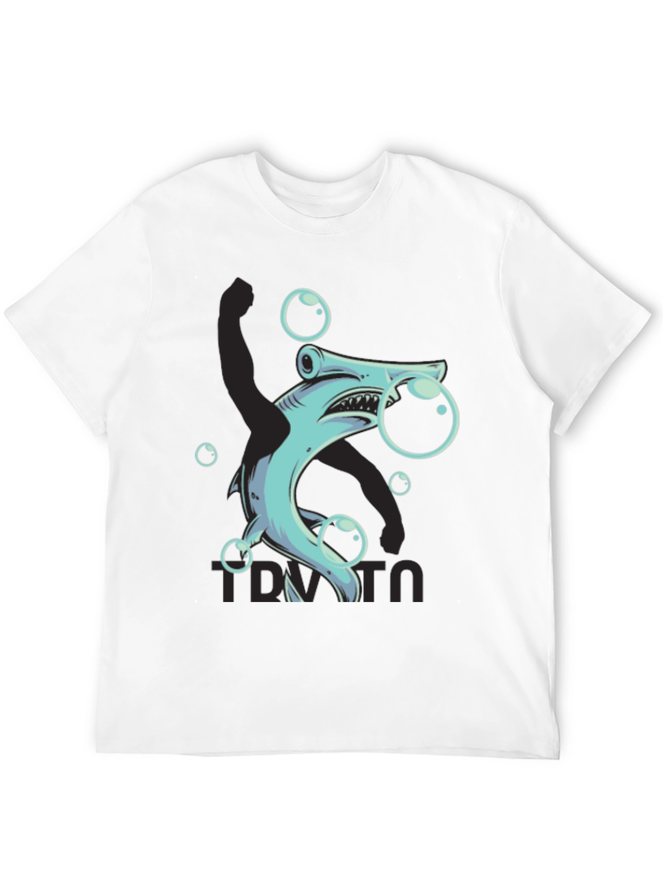 Hammerhead Shark Bubble T-Shirt - Funny Ocean Tee