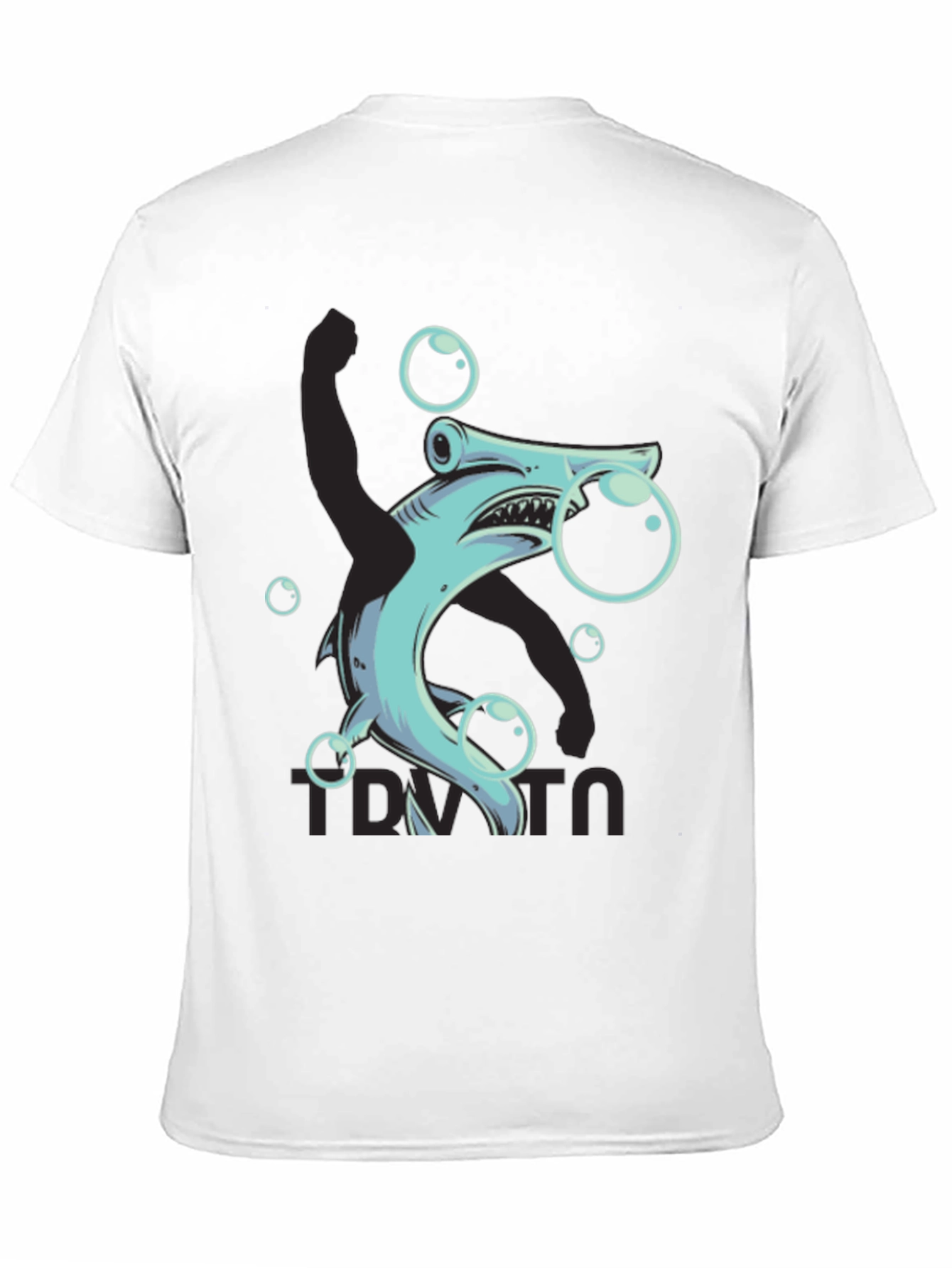 Hammerhead Shark Bubble T-Shirt - Funny Ocean Tee