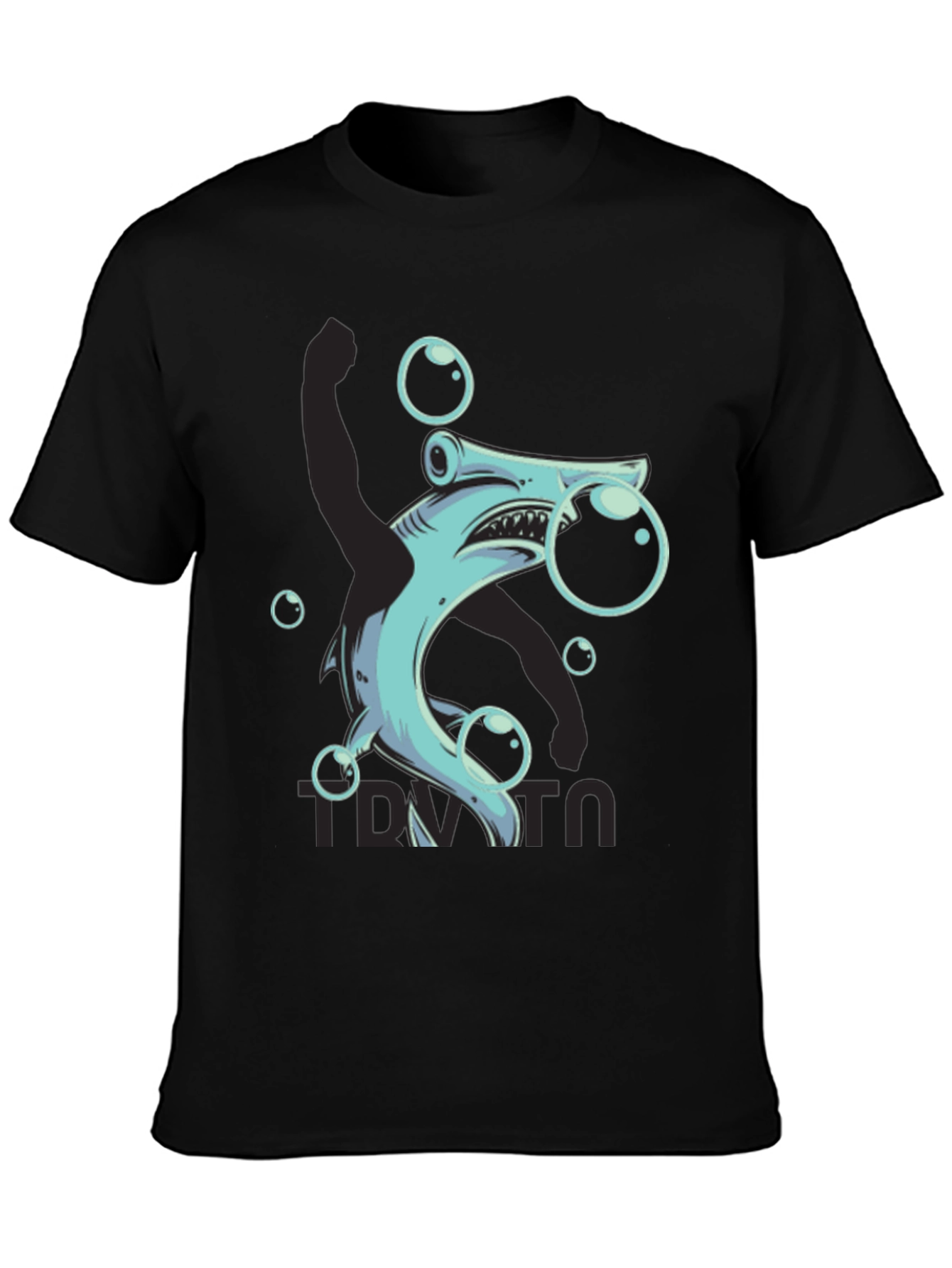Hammerhead Shark Bubble T-Shirt - Funny Ocean Tee