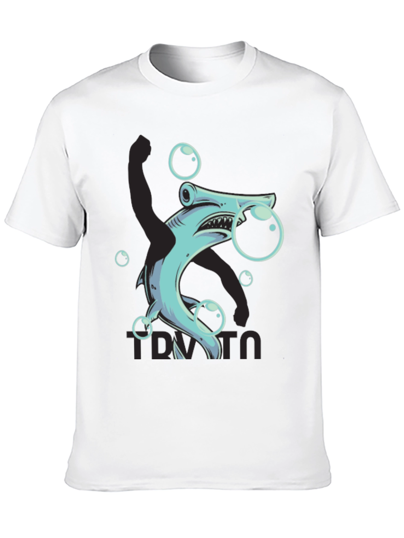 Hammerhead Shark Bubble T-Shirt - Funny Ocean Tee