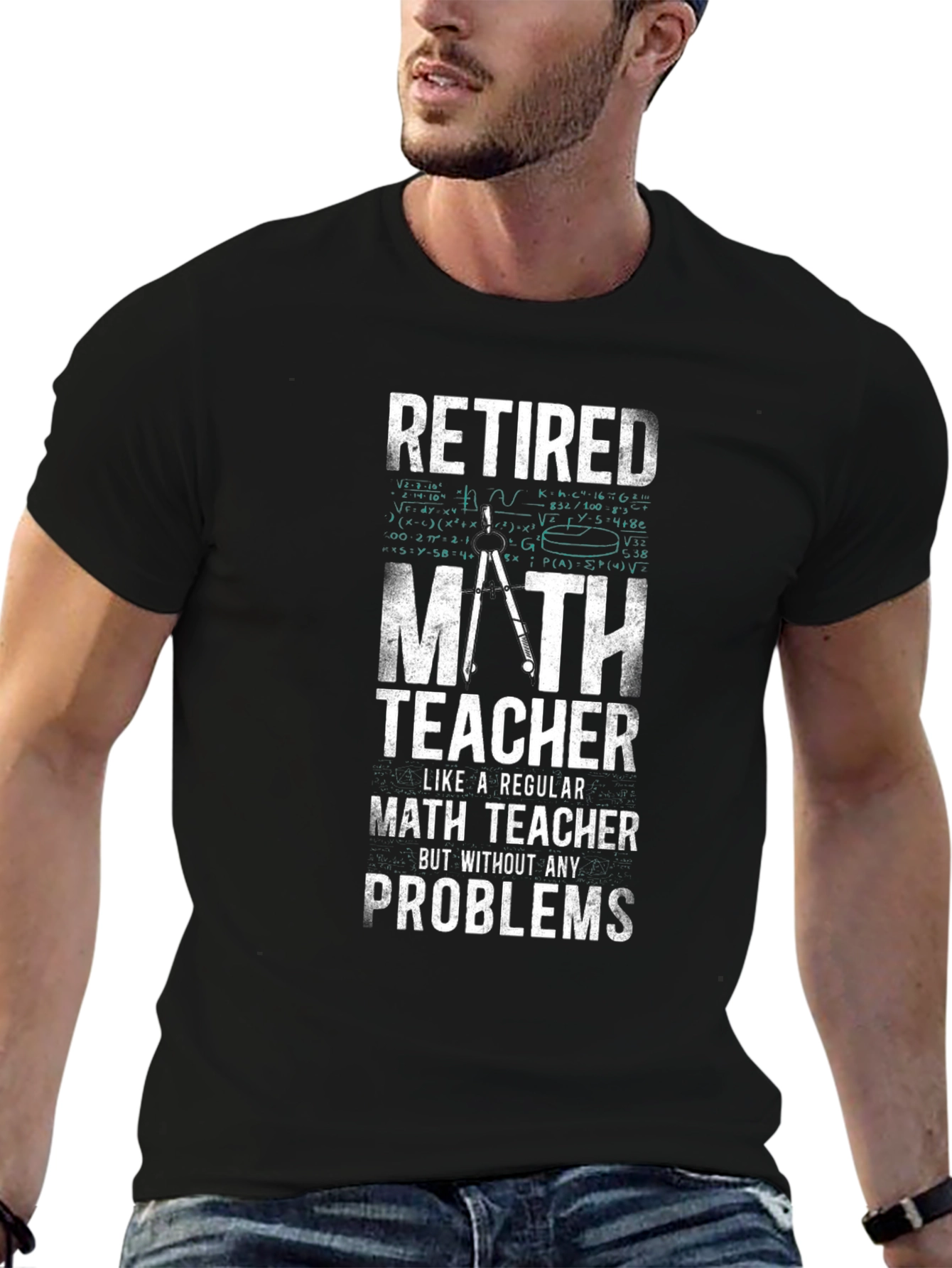 Retired Math Teacher T-Shirt - Funny Retirement Gift