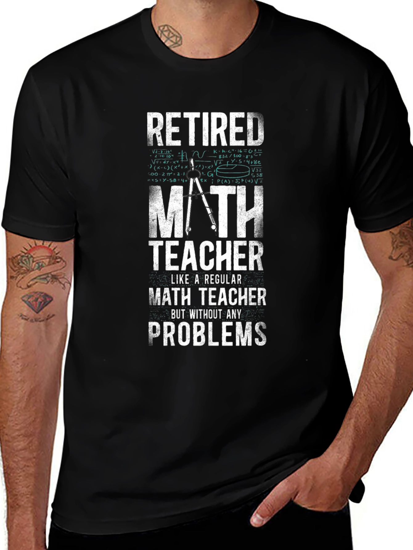 Retired Math Teacher T-Shirt - Funny Retirement Gift