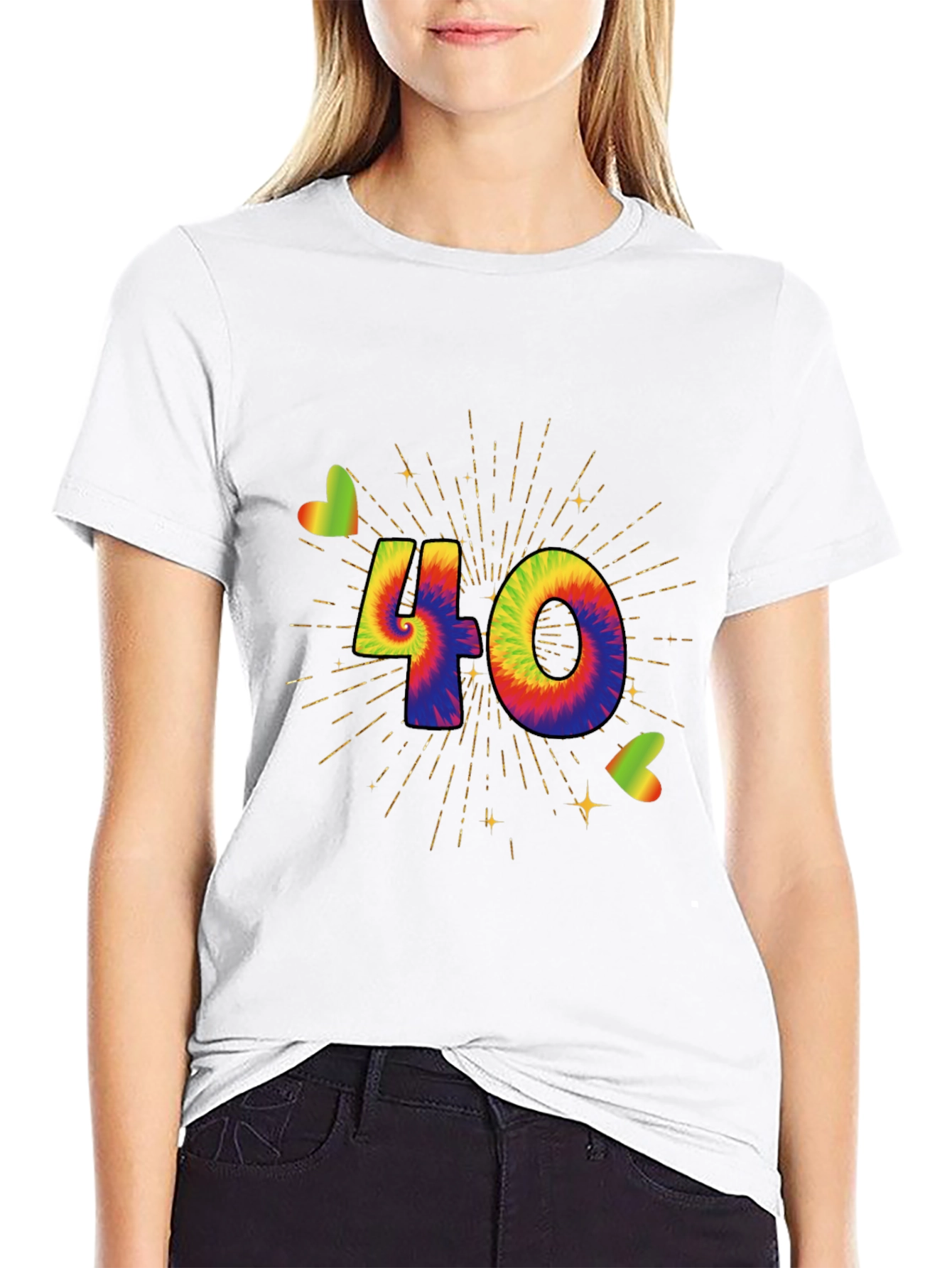 Tie Dye 40th Birthday T-Shirt