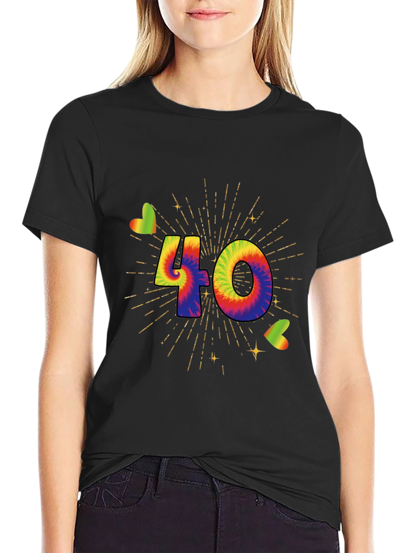 Tie Dye 40th Birthday T-Shirt