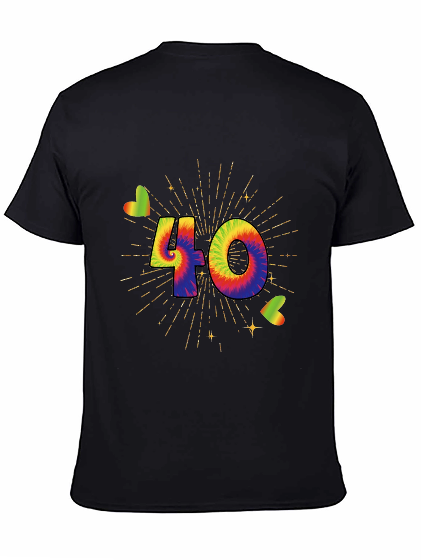 Tie Dye 40th Birthday T-Shirt