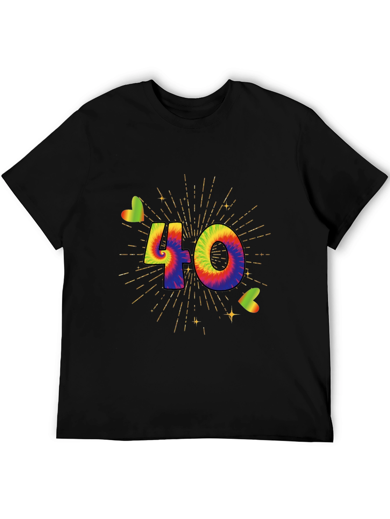 Tie Dye 40th Birthday T-Shirt