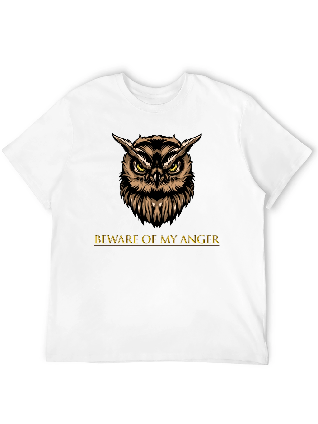 Owl Beware of My Anger Graphic Tee