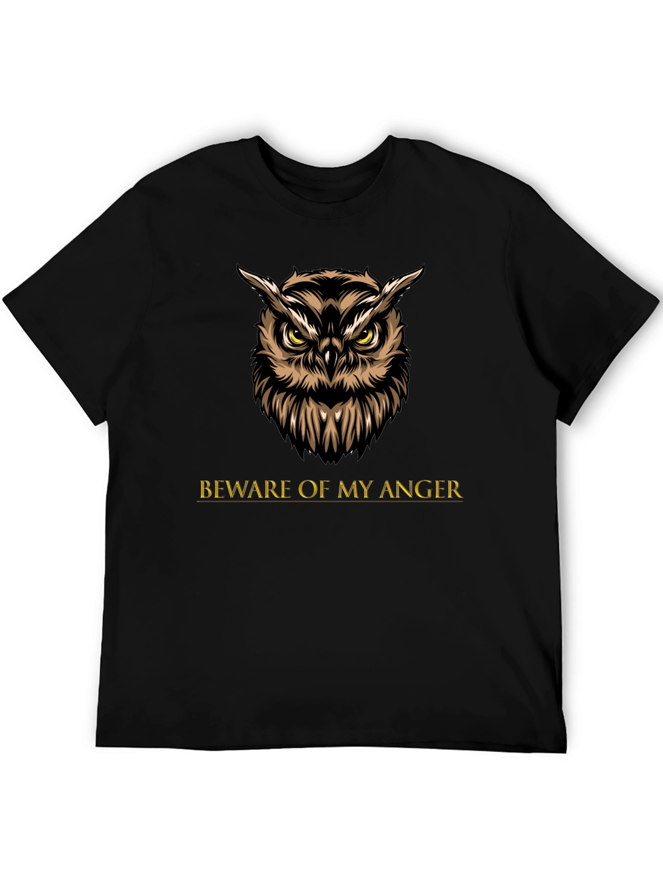 Owl Beware of My Anger Graphic Tee
