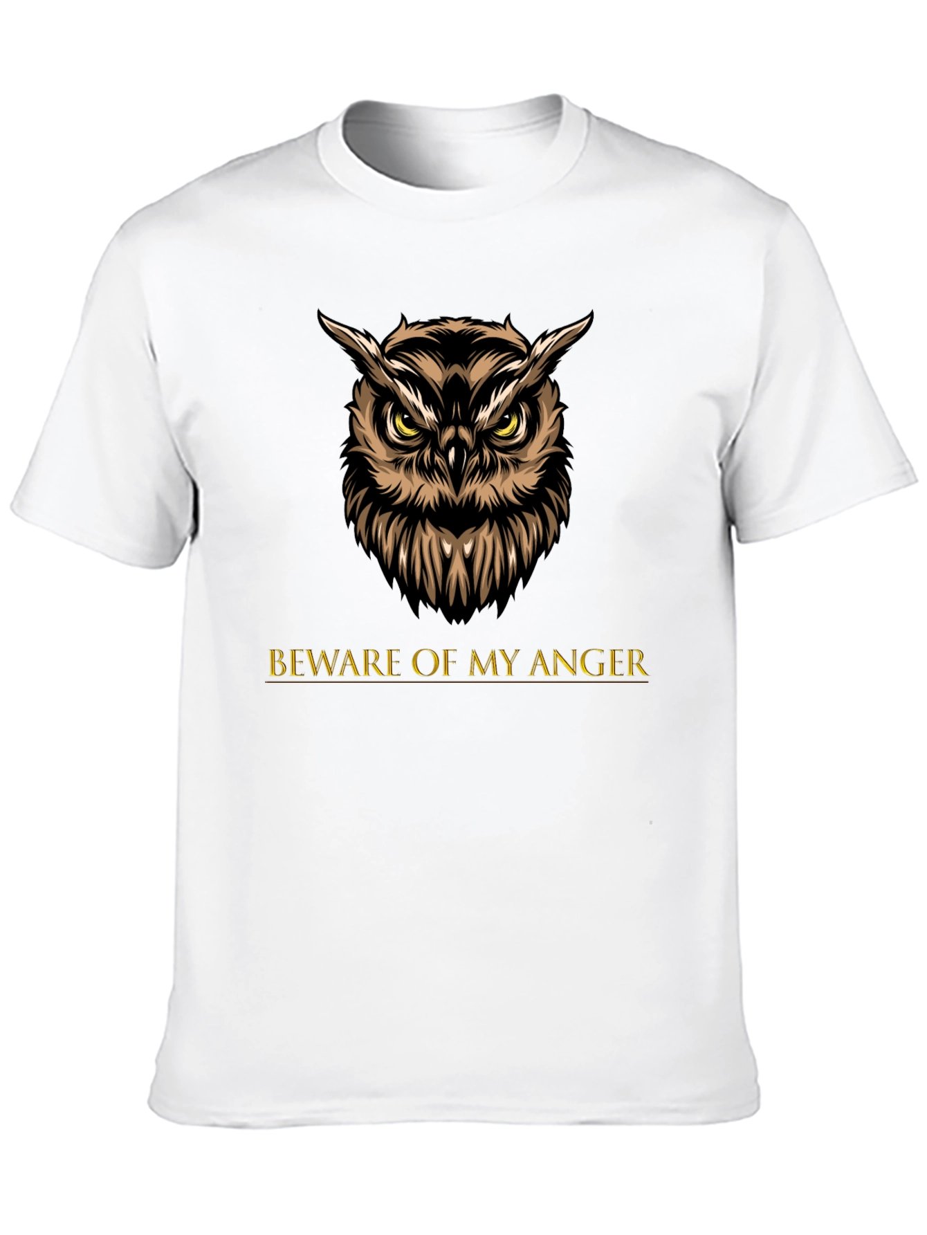 Owl Beware of My Anger Graphic Tee