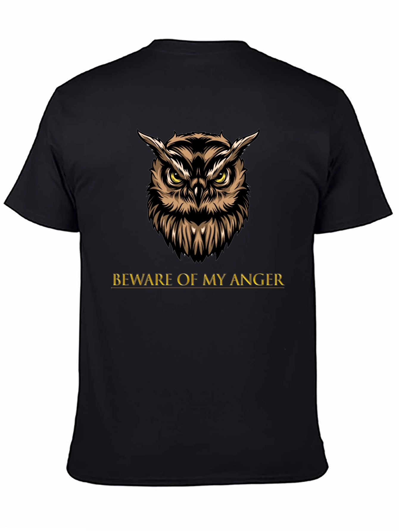 Owl Beware of My Anger Graphic Tee