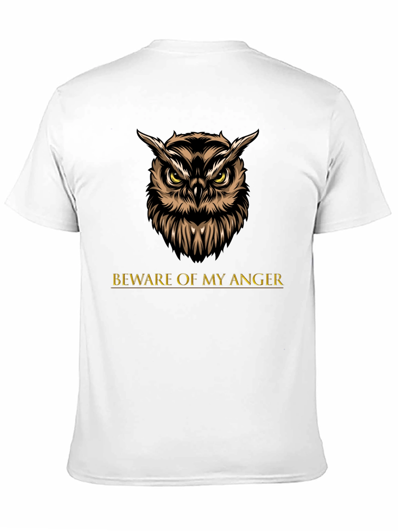 Owl Beware of My Anger Graphic Tee
