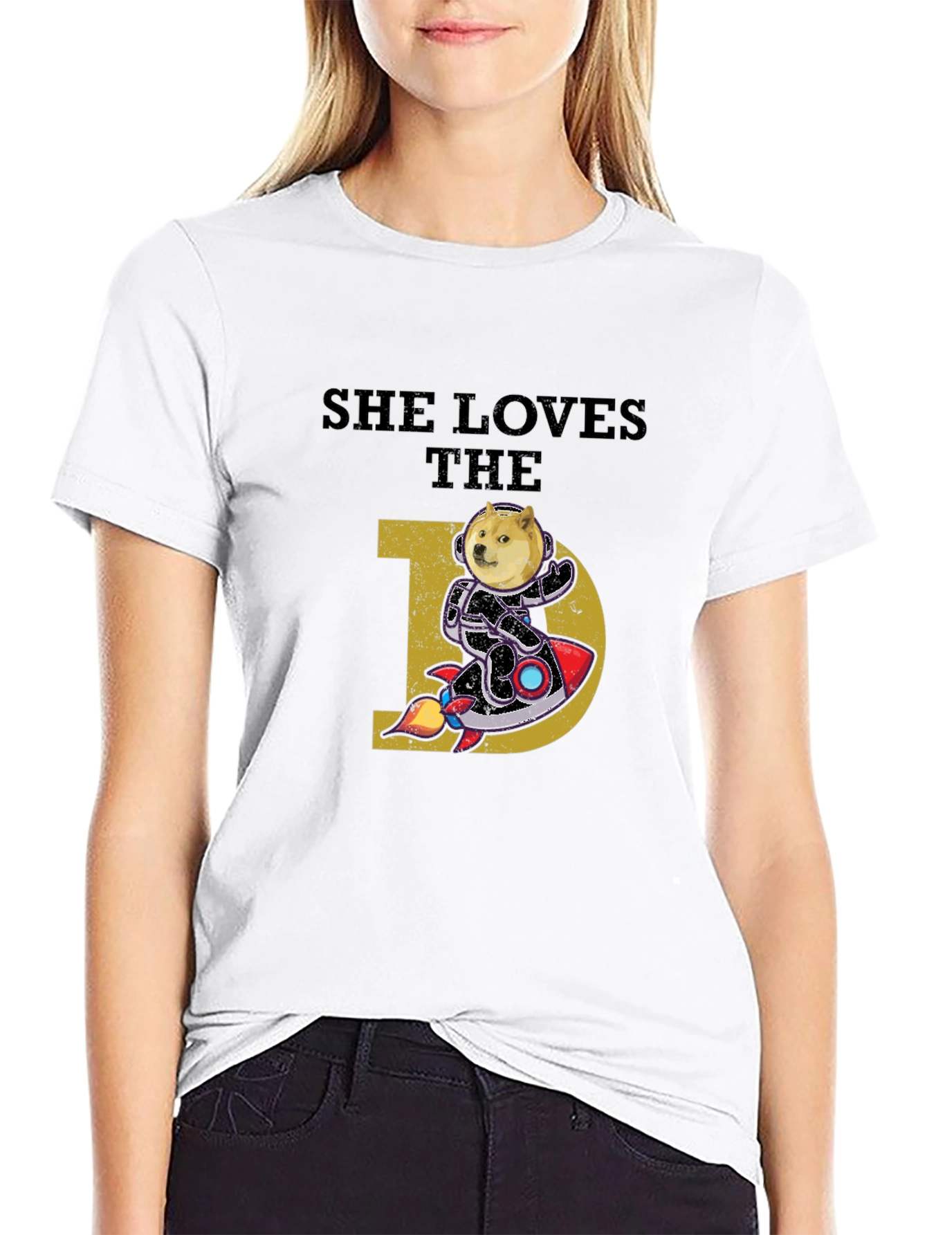 She Loves the D Doge Rocket T-Shirt