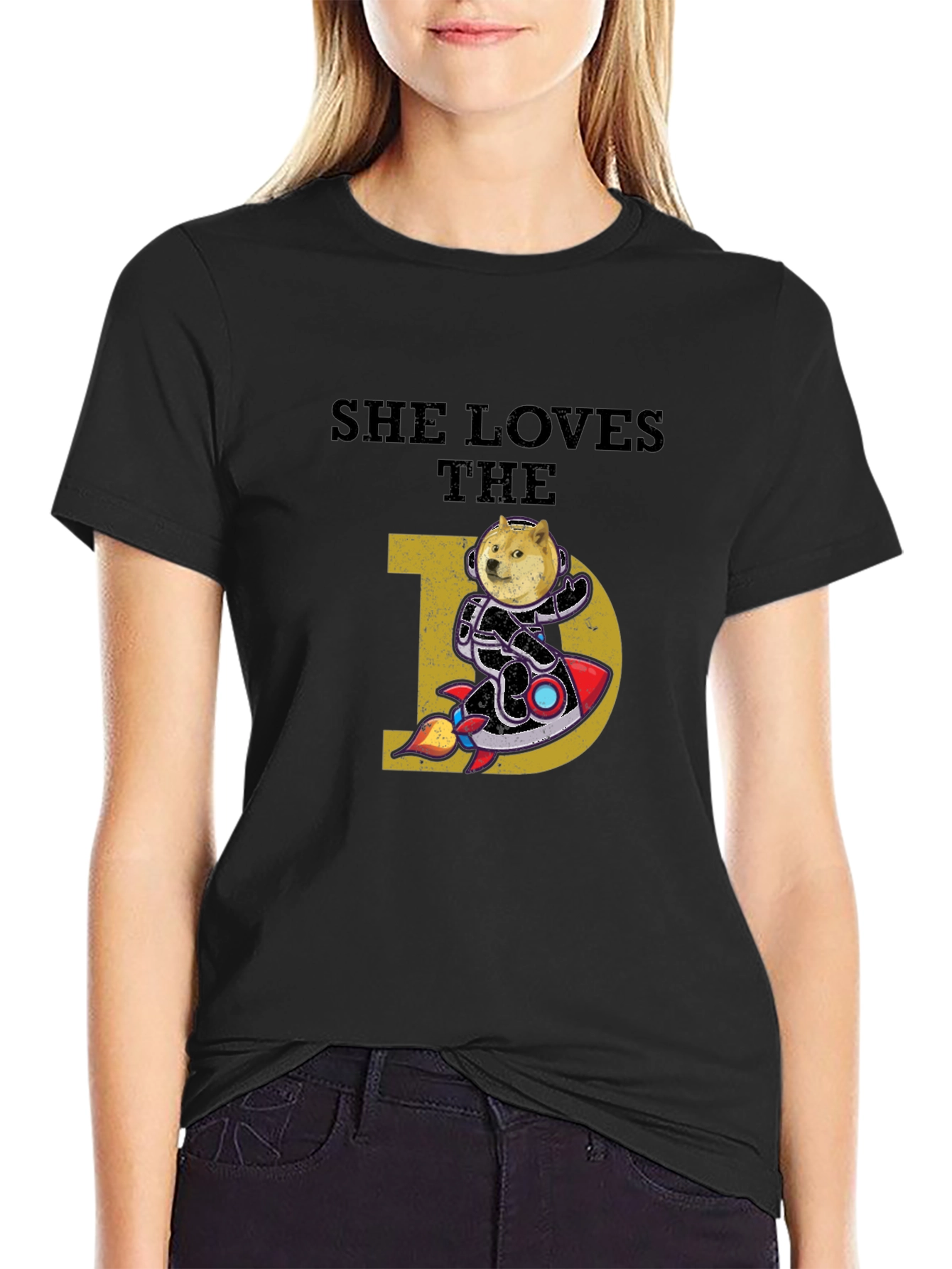 She Loves the D Doge Rocket T-Shirt