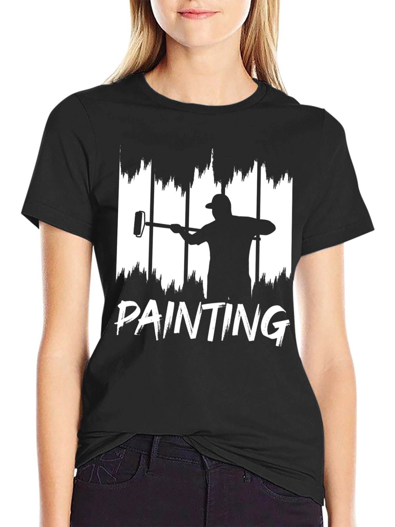 Painter Graphic Tee - Black Cotton