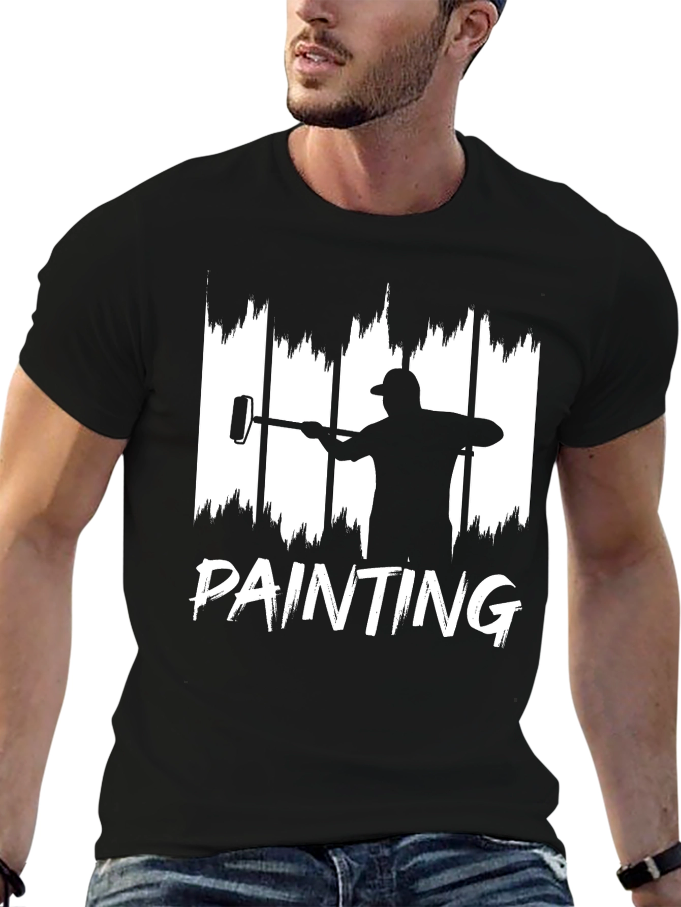 Painter Graphic Tee - Black Cotton