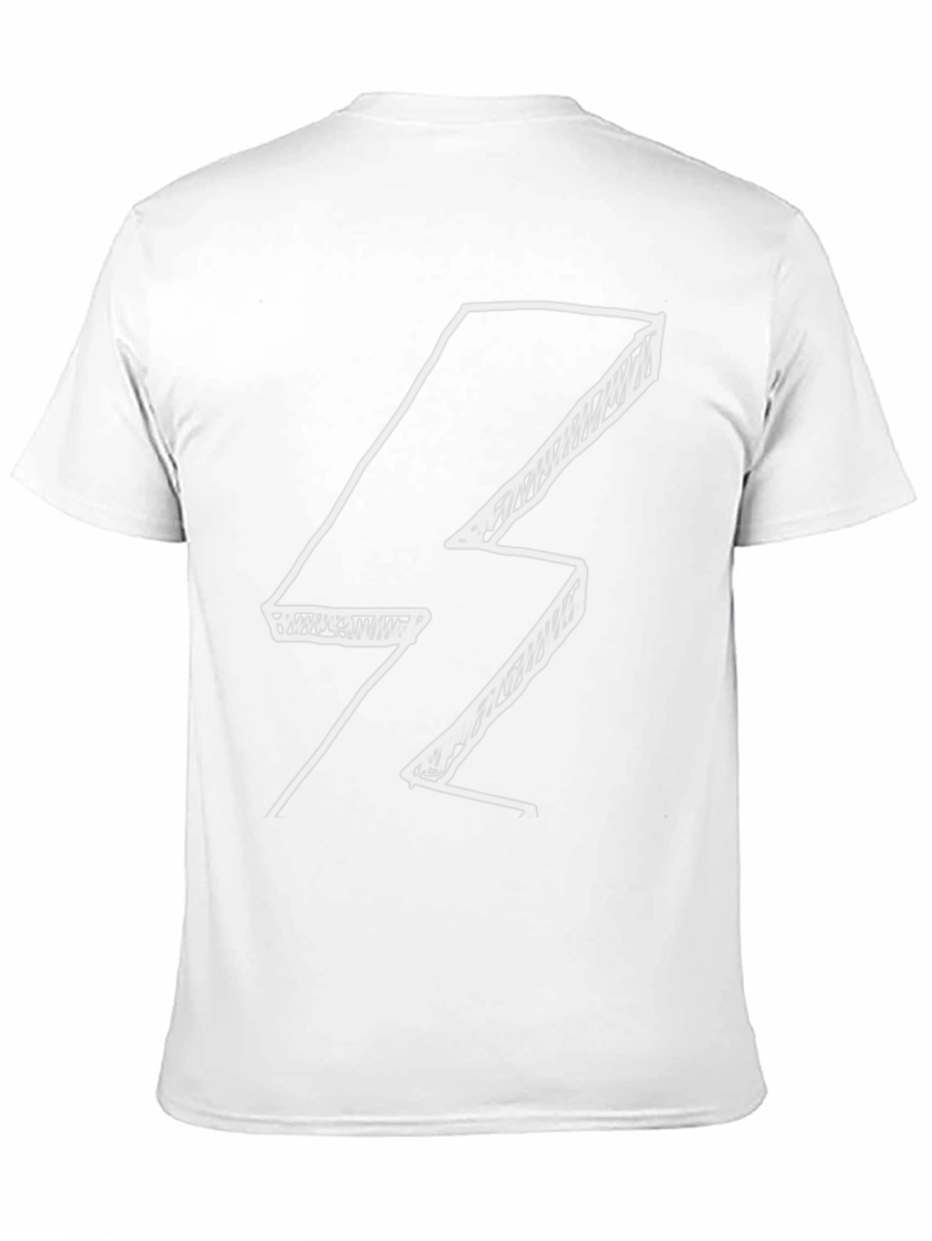 Cool Lightning Bolt Graphic Black T-Shirt