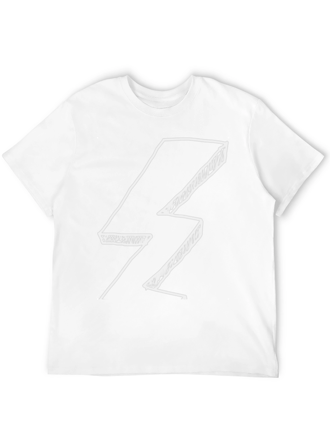 Cool Lightning Bolt Graphic Black T-Shirt