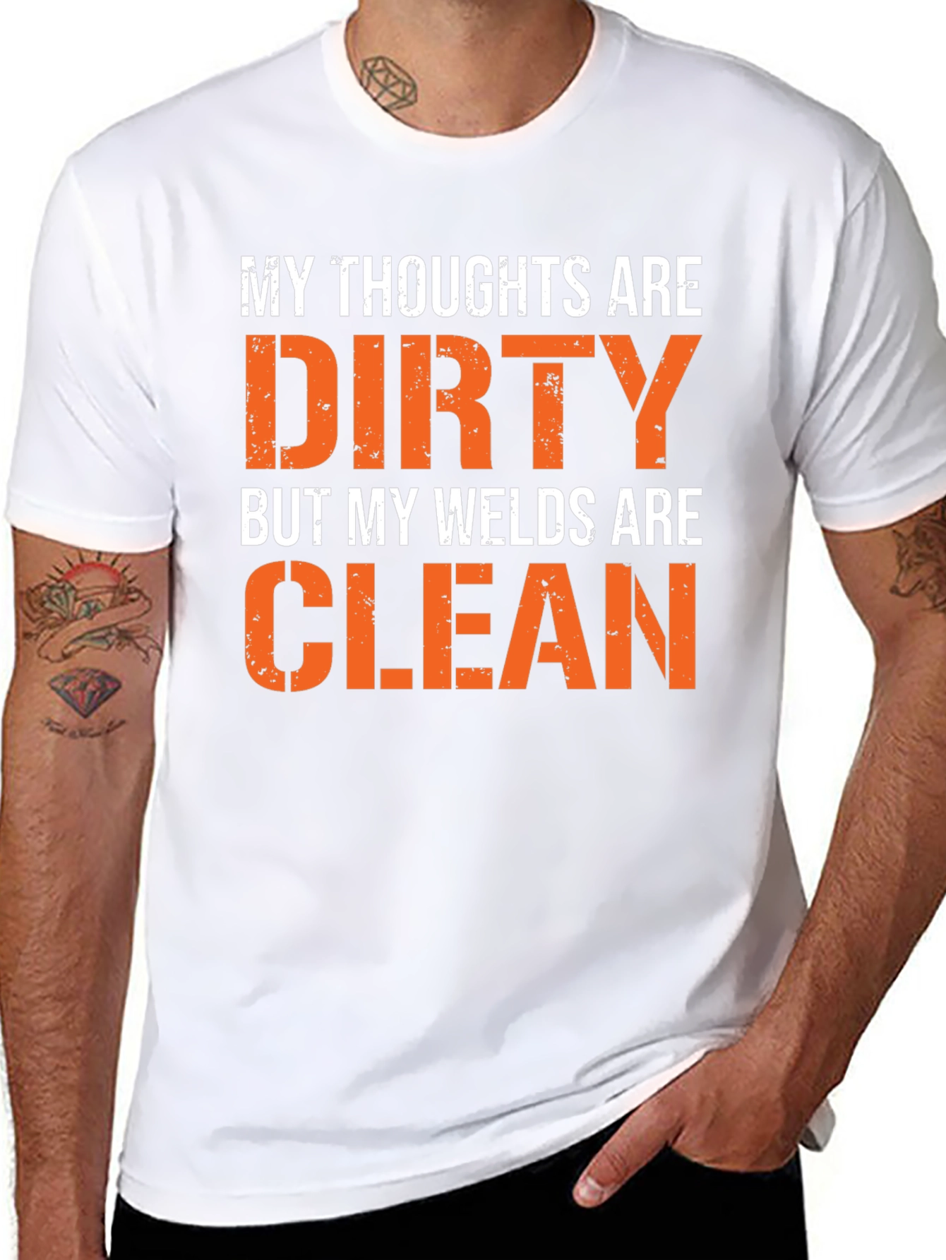 Dirty Thoughts Clean Welds Graphic Tee
