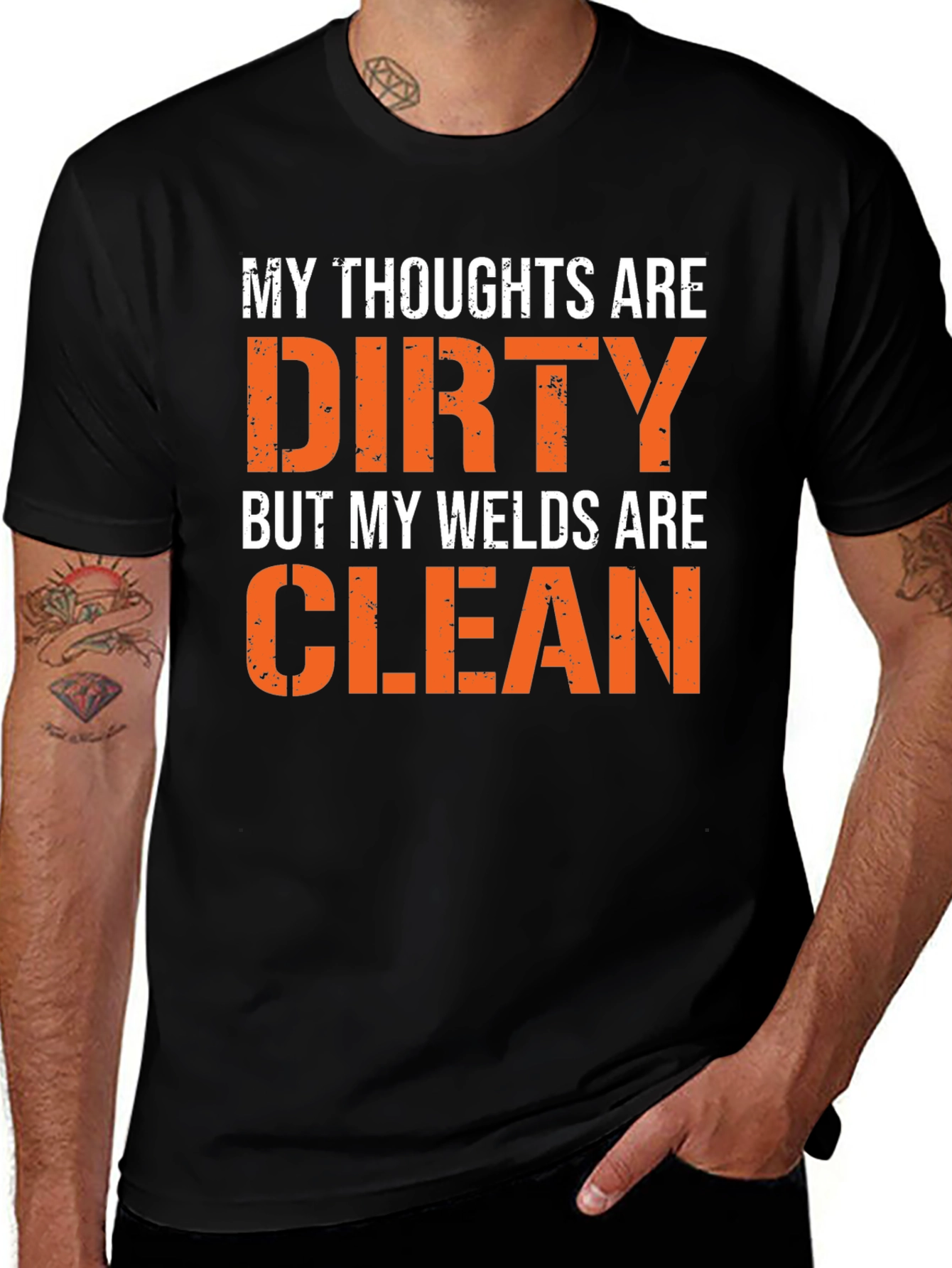 Dirty Thoughts Clean Welds Graphic Tee