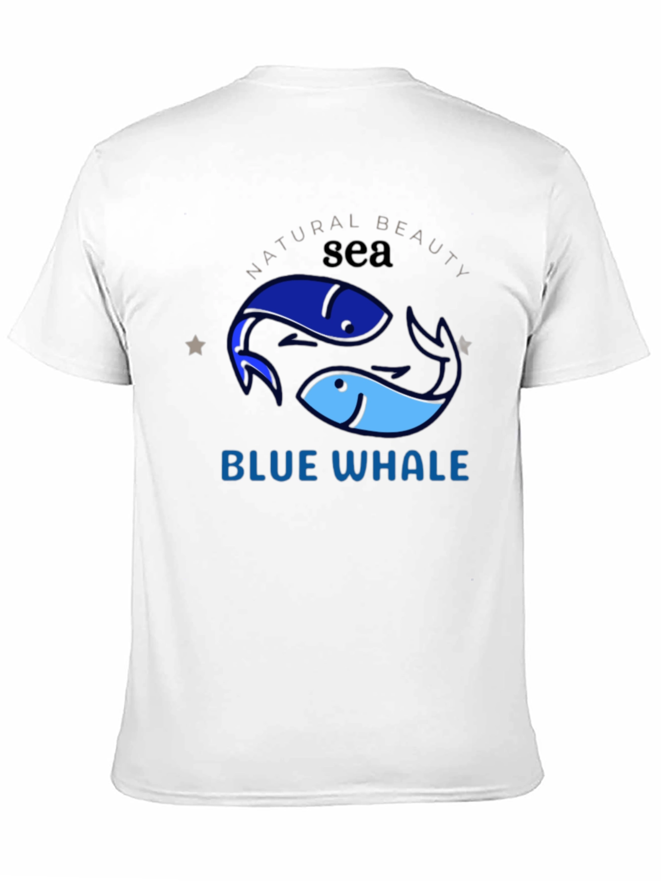 Blue Whale Sea Graphic T-Shirt