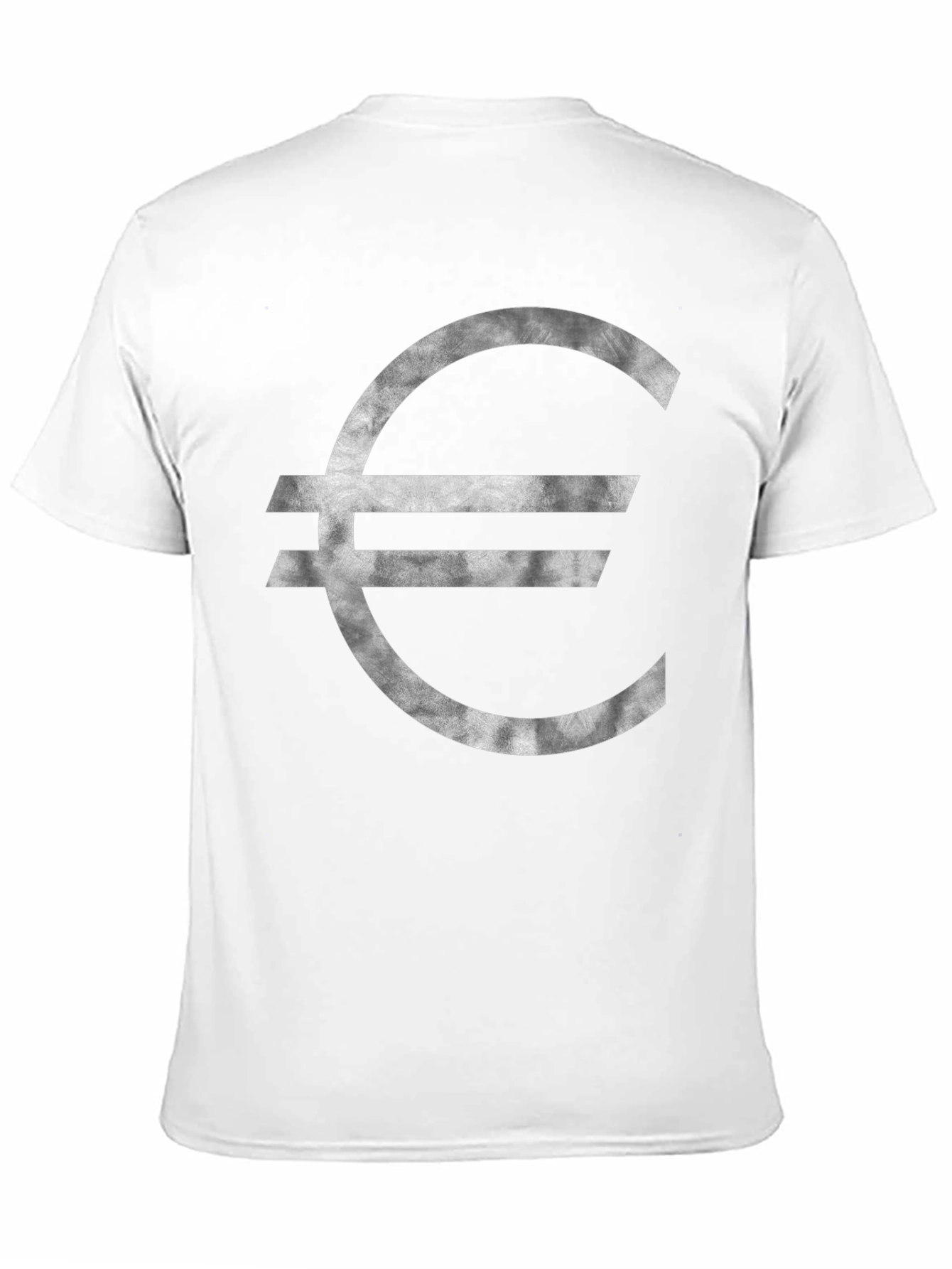 Euro Symbol Graphic Tee - Stylish Black T-Shirt