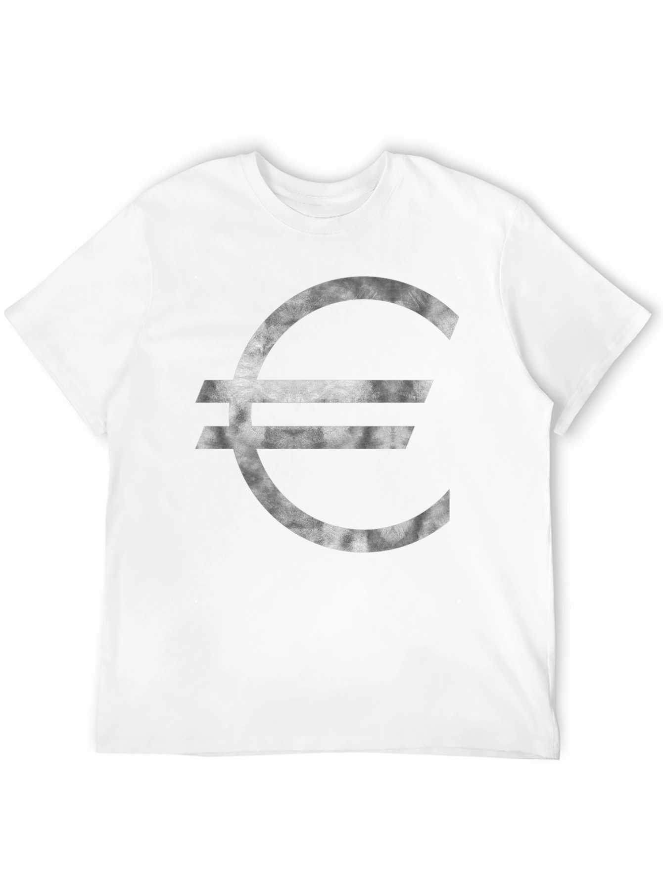 Euro Symbol Graphic Tee - Stylish Black T-Shirt