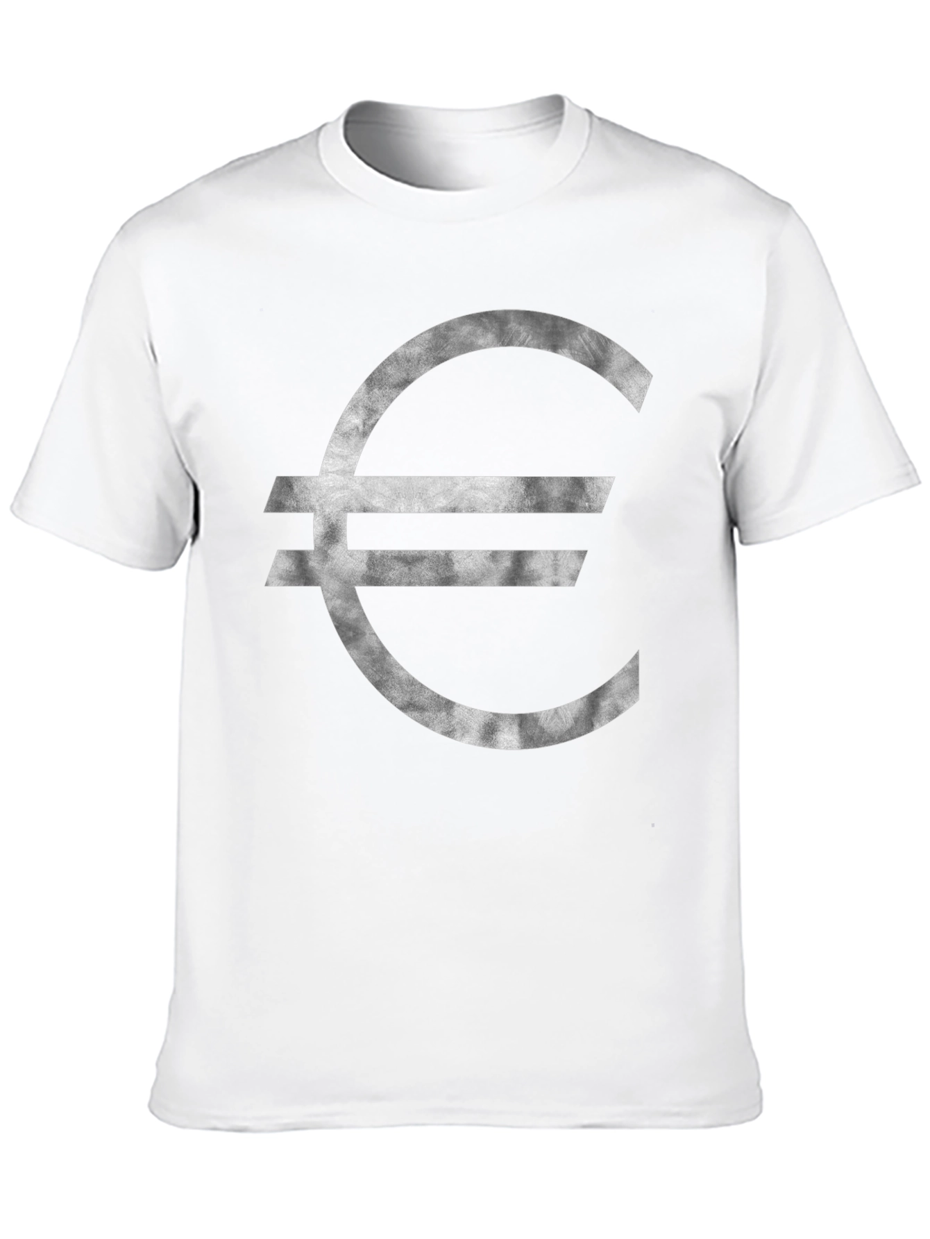 Euro Symbol Graphic Tee - Stylish Black T-Shirt
