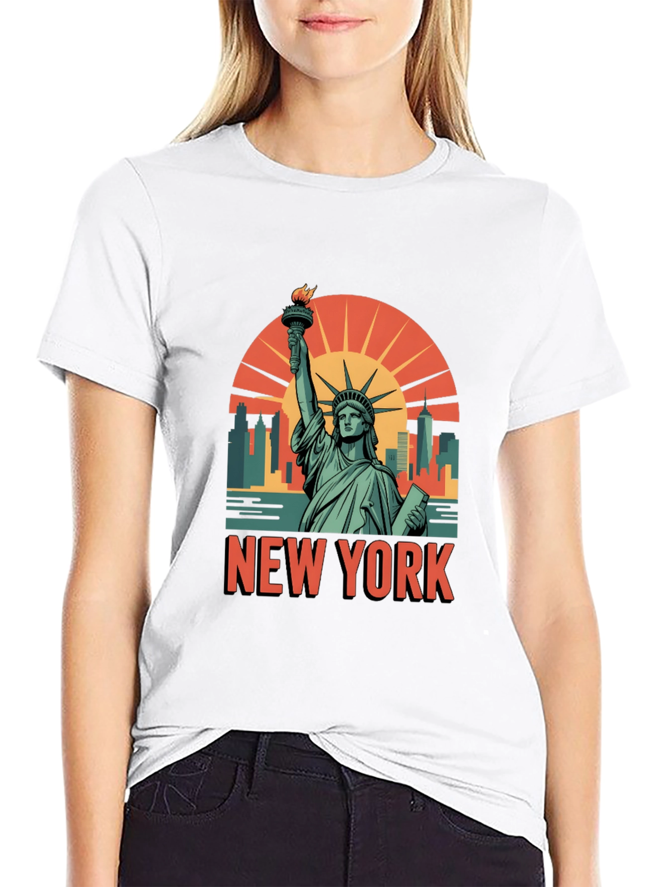 New York Statue of Liberty Graphic Tee