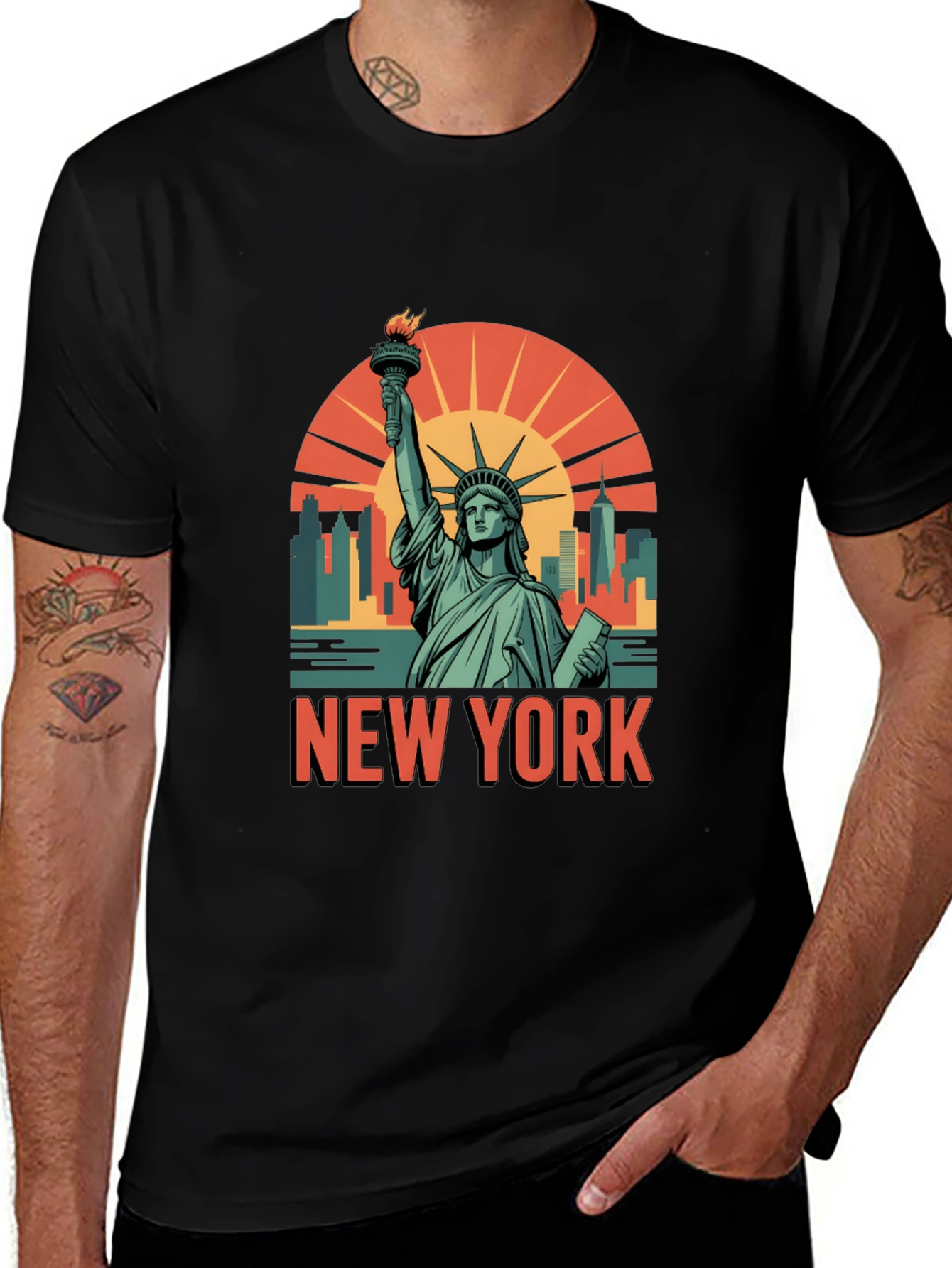 New York Statue of Liberty Graphic Tee