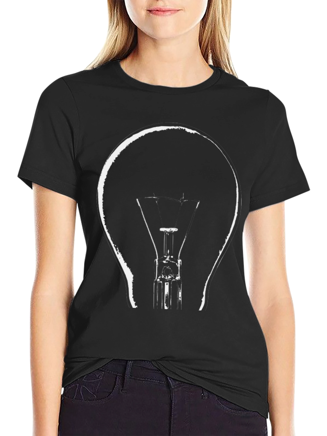 Illuminating Idea Tee - Light Bulb Graphic T-Shirt