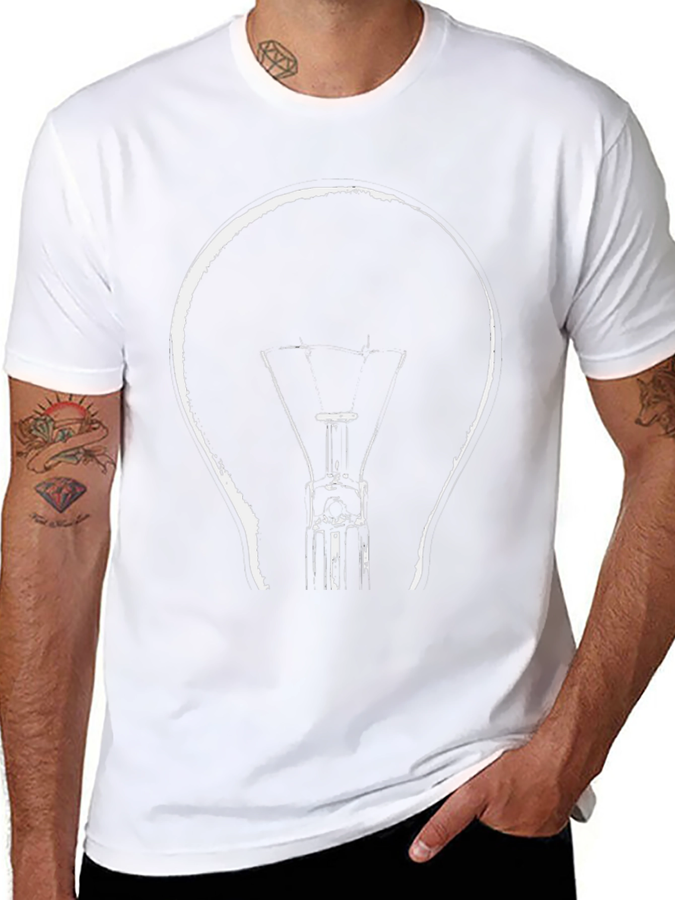 Illuminating Idea Tee - Light Bulb Graphic T-Shirt